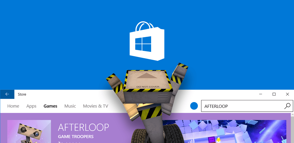 AfterLoop published on Windows Store and Windows phone